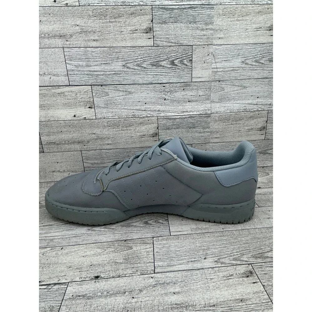 Adidas Yeezy Calabasas Powerphase Grey Leather Lace Up‎ Sneakers Mens Size 13